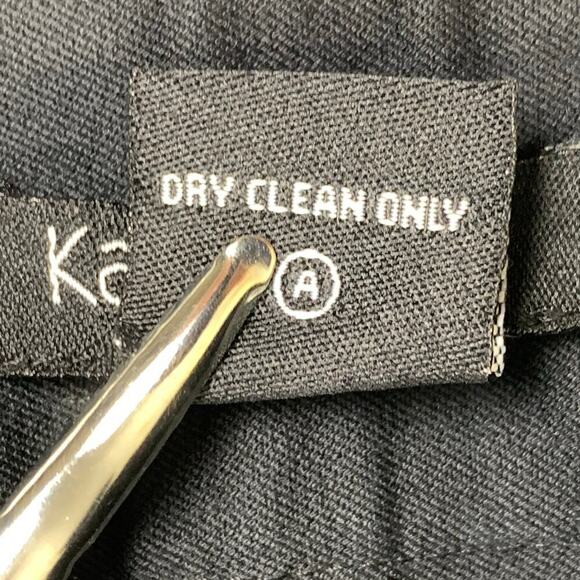 Karen Kane Black High Rise Straight Leg Dress Pants Size 10 Y2K 90s - Picture 7 of 8